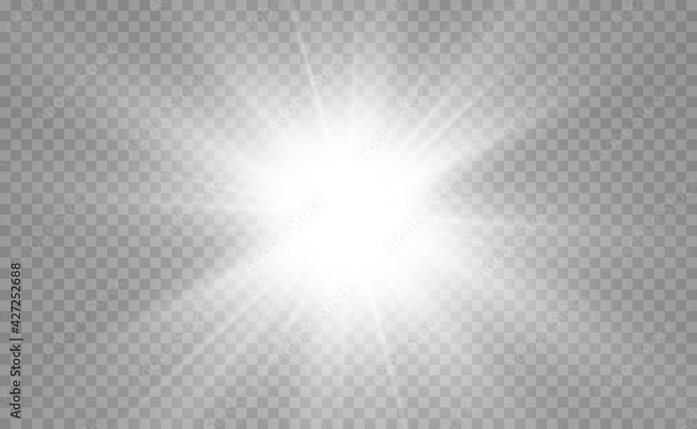 Special lens flash, light effect. The flash flashes rays and searchlight. illust.White glowing light. Beautiful star Light from the rays. The sun is backlit. Bright beautiful star. Sunlight. Glare. Special lens flash, light effect. The flash flashes rays and searchlight. illust.White glowing light. Beautiful star Light from the rays. The sun is backlit. Bright beautiful star. Sunlight. Glare.
