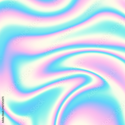 Holographic abstract background. Colorful texture in pink - turquoise color. Texture for design cover, booklet, banner.