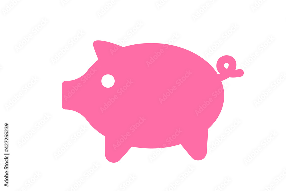 Piggy bank icon. Clipart image isolated on white background Piggy bank icon. Clipart image isolated on white background