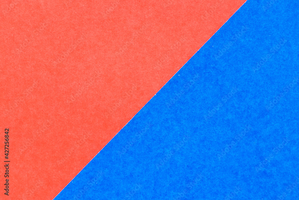 Abstract red and blue color paper textured background with copy space for design and decoration Abstract red and blue color paper textured background with copy space for design and decoration
