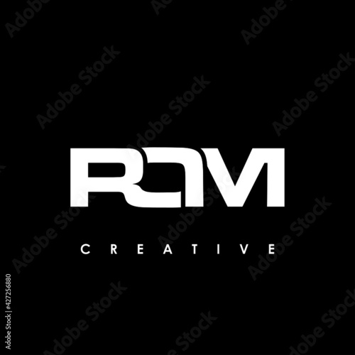 ROM Letter Initial Logo Design Template Vector Illustration