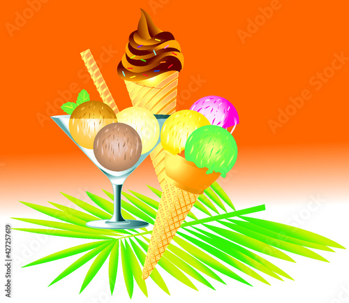 ambiance glaces dessert