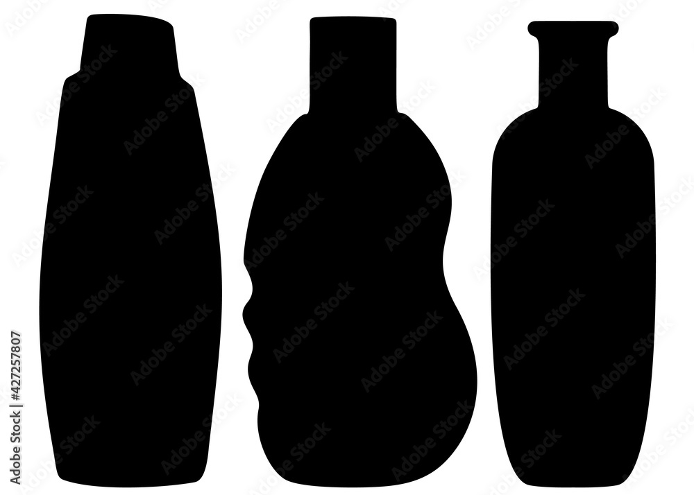Shampoo and shower gel included. Vector image. Shampoo and shower gel included. Vector image.