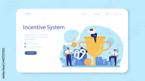 Personnel screening web banner or landing page. Business recruitment