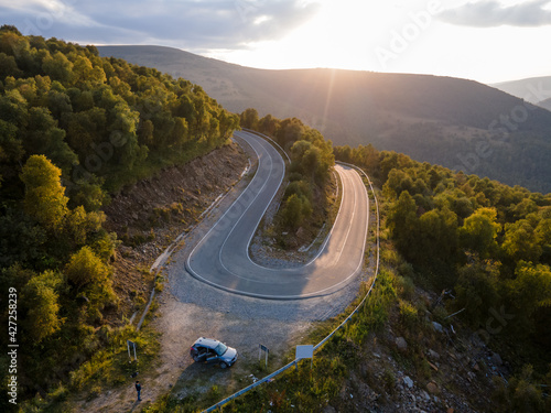 Dzhily-Su Road. Caucasian Mountains