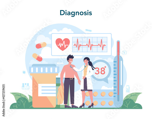 Doctor concept. Healthcare, modern medicine treatment, analysis