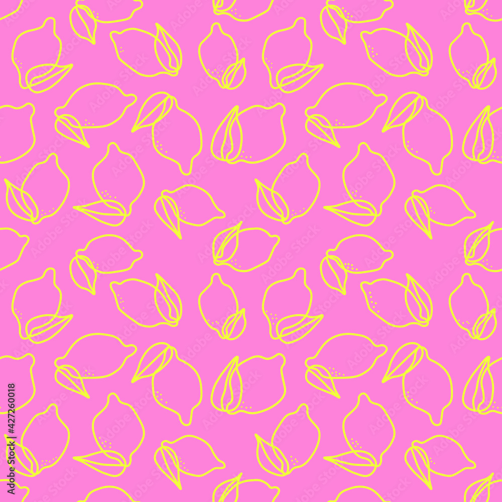 lemon seamless pattern vector lemon seamless pattern vector