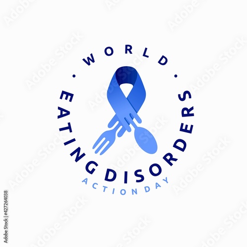 World Eating Disorders Action Day logo, lettering concept