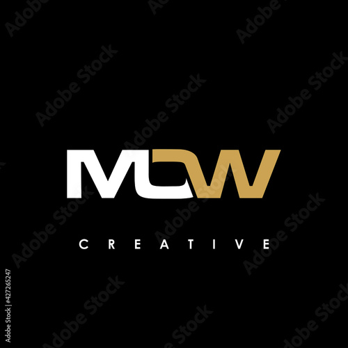 MOW Letter Initial Logo Design Template Vector Illustration