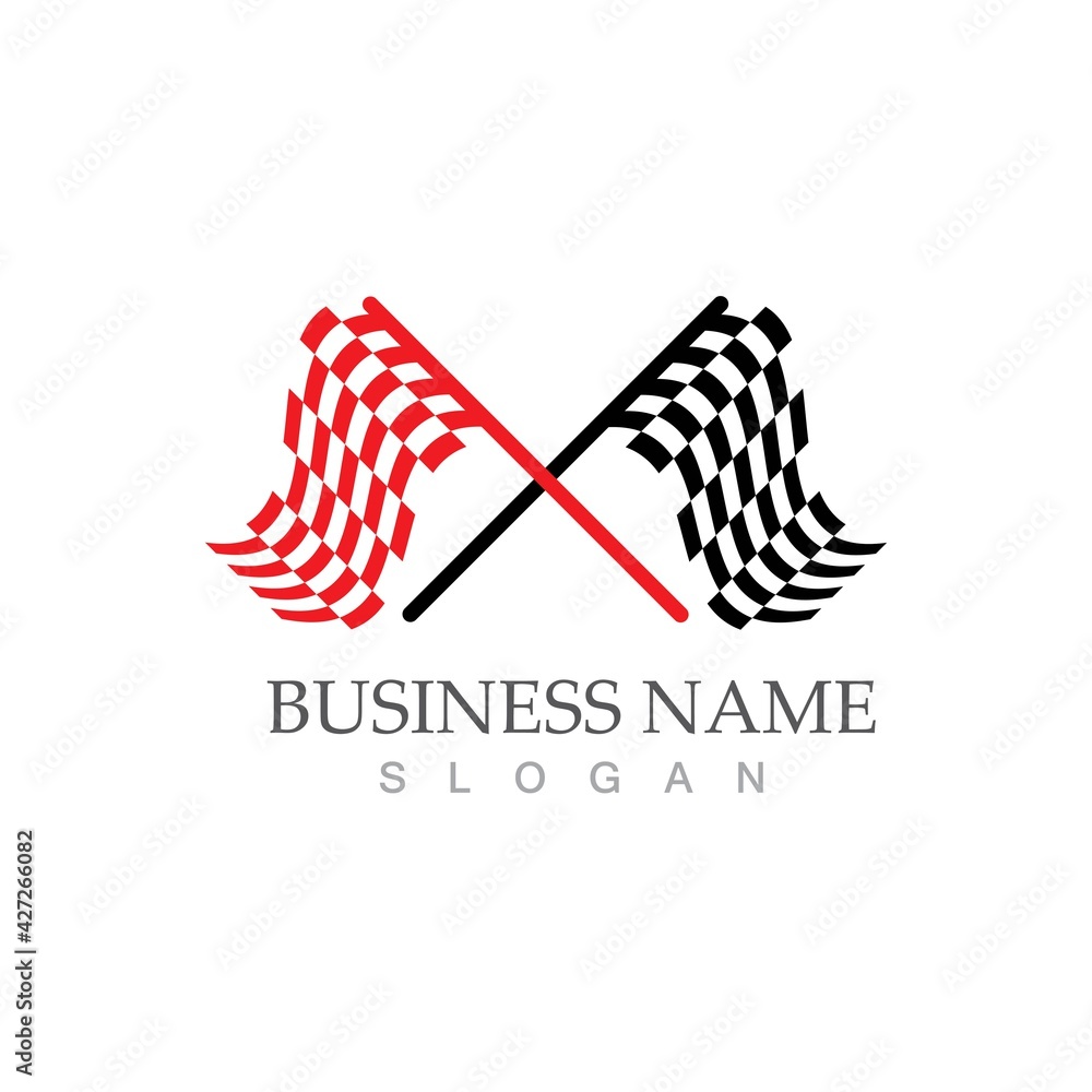 Race flag icon design Race flag icon design