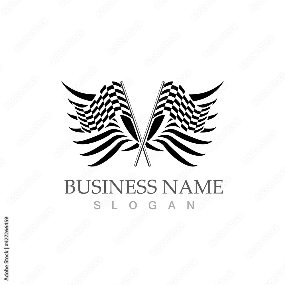 Race flag icon design Race flag icon design