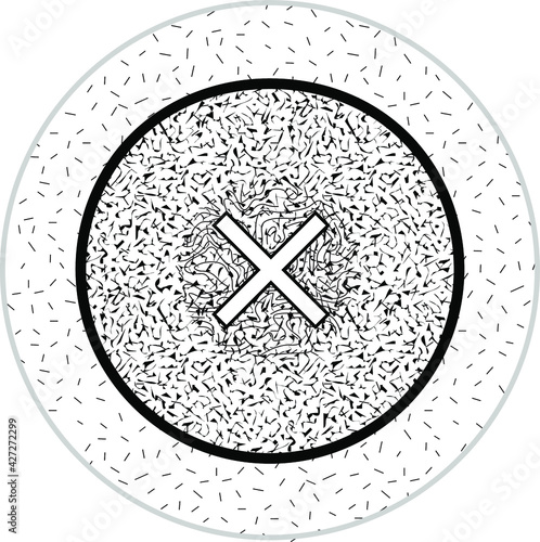 A fertilized human egg zygote with a gender indeterminate symbol.