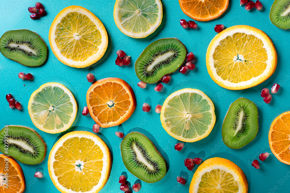 Some slices of exotic fruits Some slices of exotic fruits
