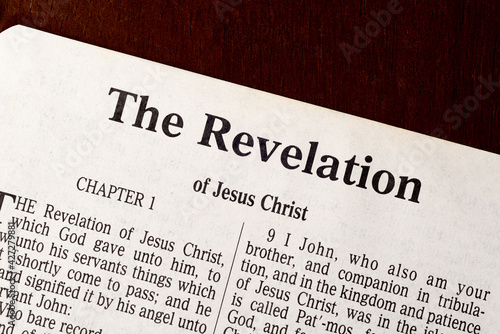 Fototapeta The Book of Revelation Title Page