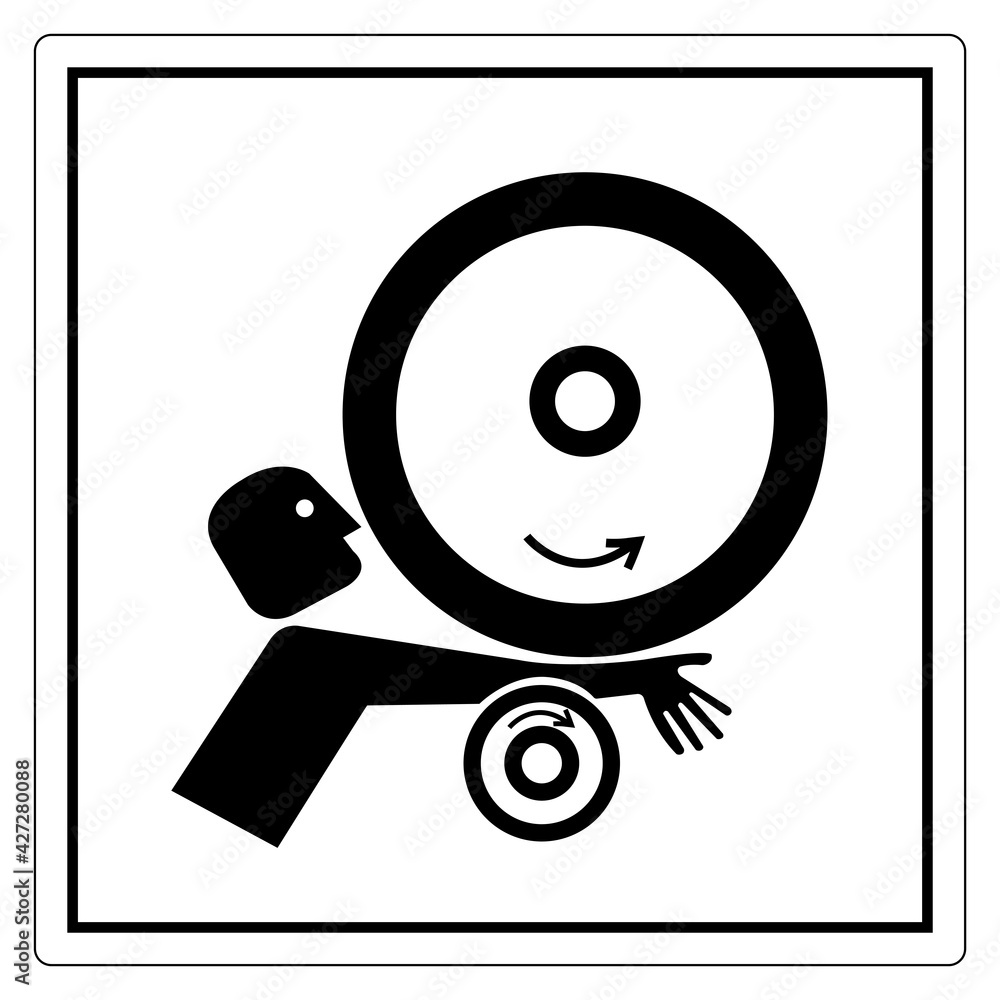 Arm in Rollers Symbol Sign, Vector Illustration, Isolate On White Background Label .EPS10 Arm in Rollers Symbol Sign, Vector Illustration, Isolate On White Background Label .EPS10