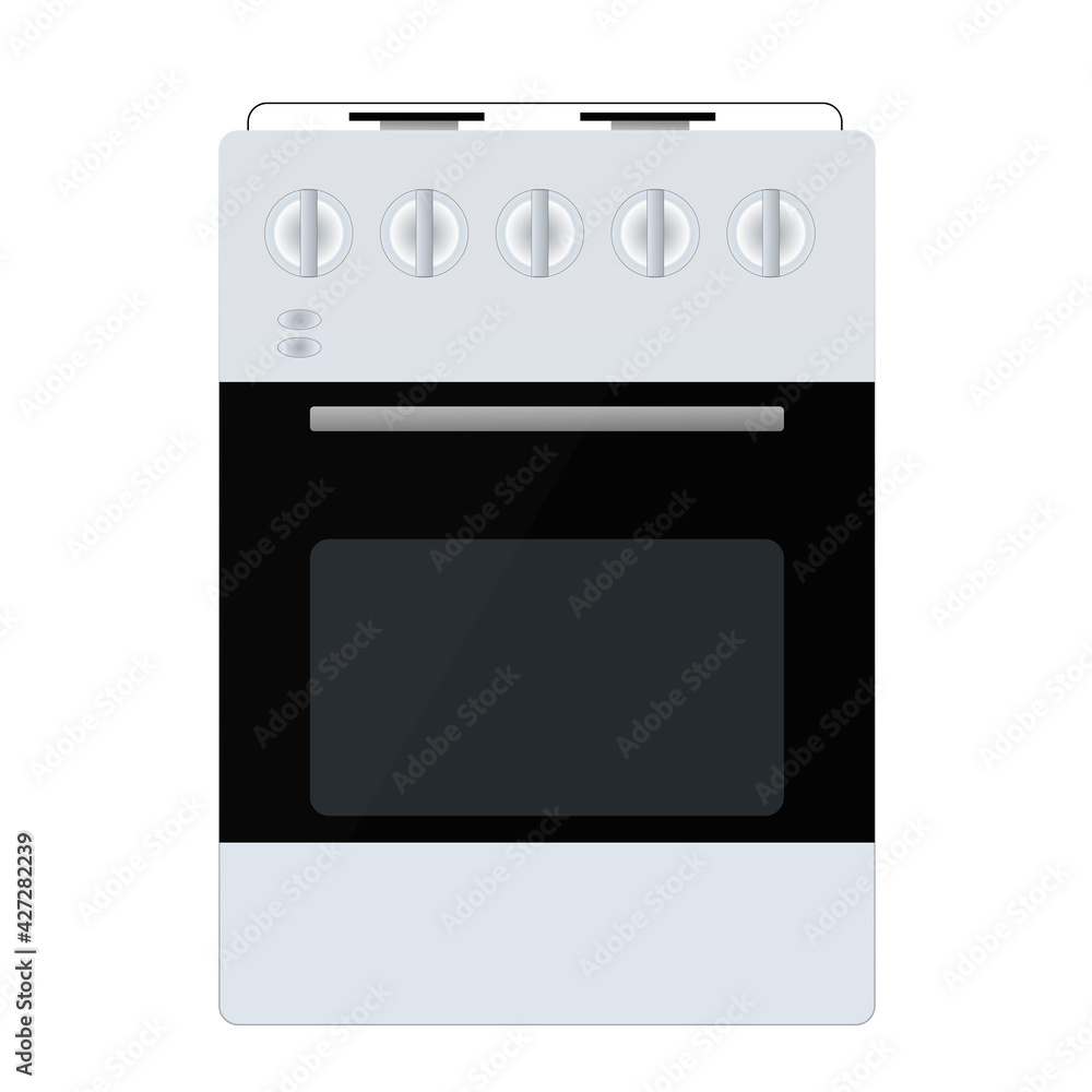 Kitchen stove drawn in a vector Kitchen stove drawn in a vector