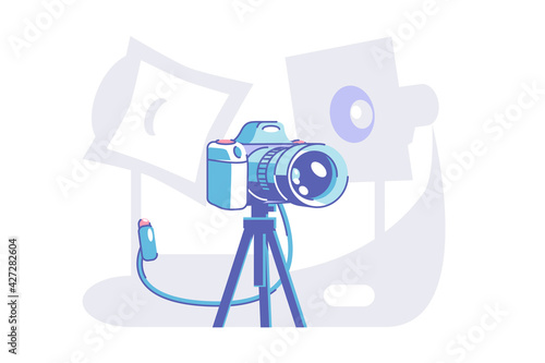 Preparation for professional photoshoot