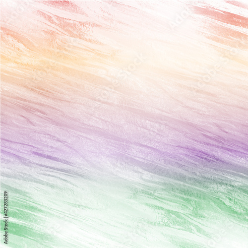 Intense Foil Texture Rainbow Gradient Ombre