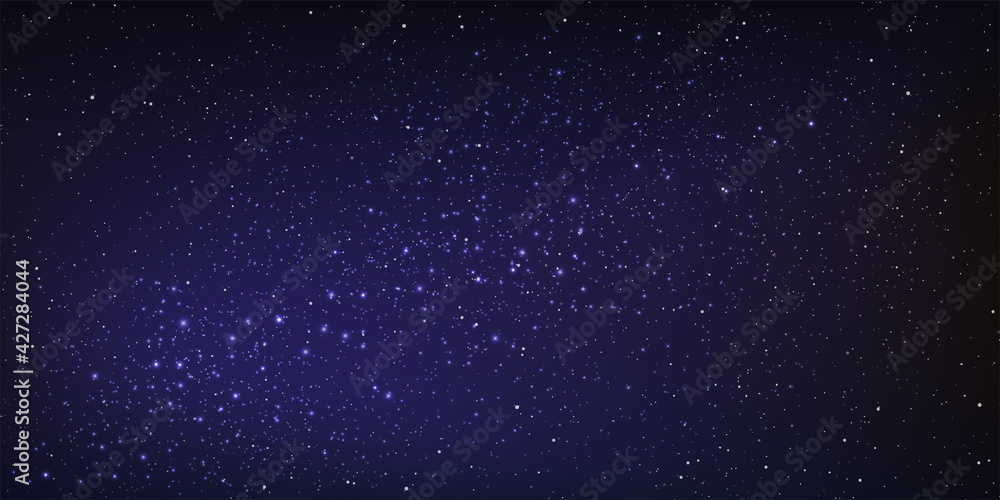 Beautiful galaxy background with nebula cosmos, Stardust and bright shining stars in universal, Vector illustration.