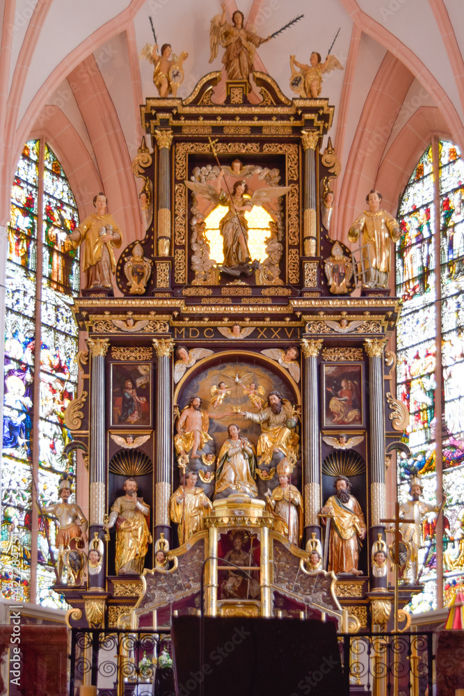 Obraz premium サウンドオブミュージックの世界、ザルツカンマーグート、シュティフト・プファール教会とその周辺の情景