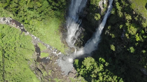 AEREA DRONE IMAGE IN CANYONS APARADOS SERRA SANTA CATARINA ITAIMBEZINHO