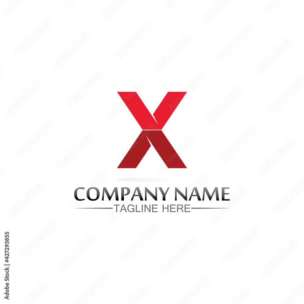 X logo and Letter X vector, Logo Template,  Illustration Design vector graphic alphabet symbol initial, brand