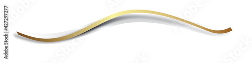 Gold Band Banner Welle Wellen Hintergrund 