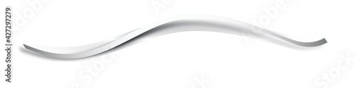 Silber Grau Welle Wellen Band Banner