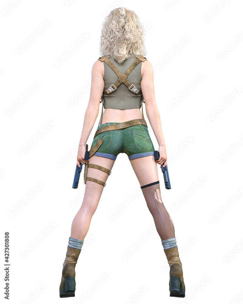 3D comics cosplay anime secret agent woman. 3D comics cosplay anime secret agent woman.