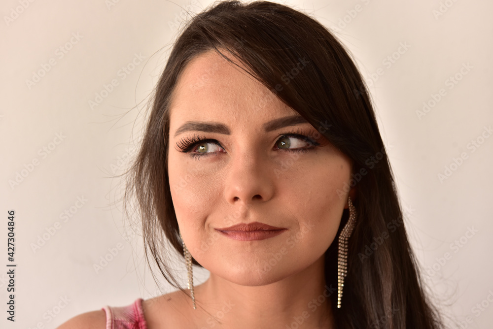 Beautiful woman with beauty salon make-up. Beautiful woman with beauty salon make-up.