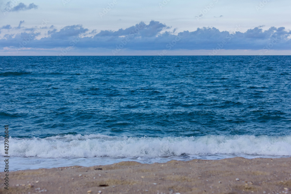 waves on the beach