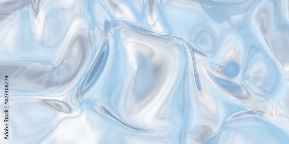 Obraz premium blue abstract fluid wave surface water liquid modern minimalistic design 3d render illustration