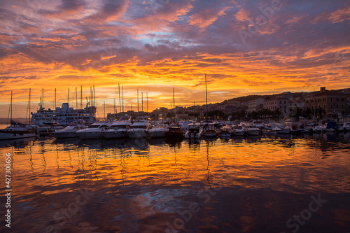 Tramonto sulle isole dell'Arcipelago di La Maddalena