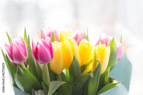 tulips bouquet Valentine's Day birthday women's Day concept