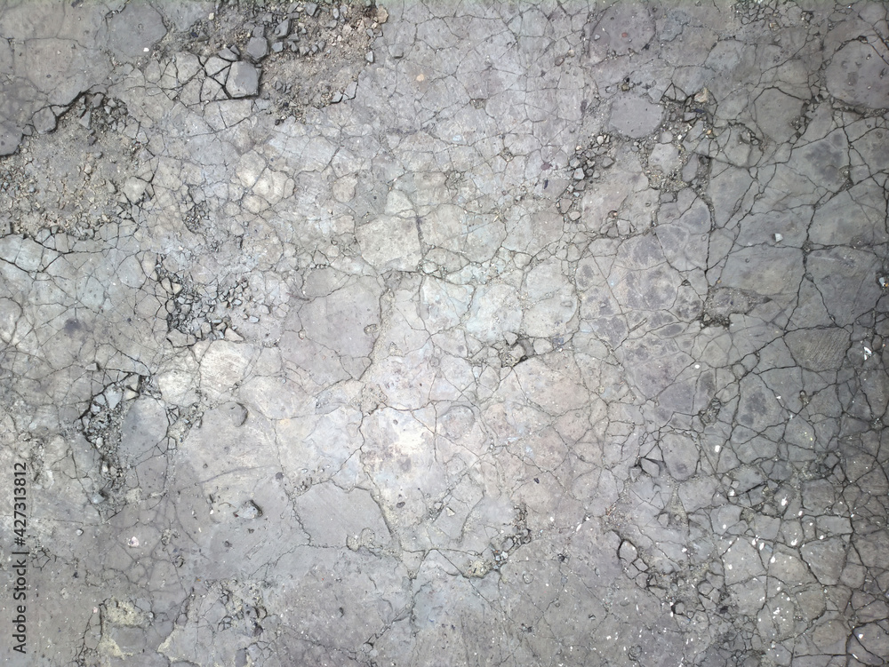 Fototapeta premium Concrete floor with small cracks