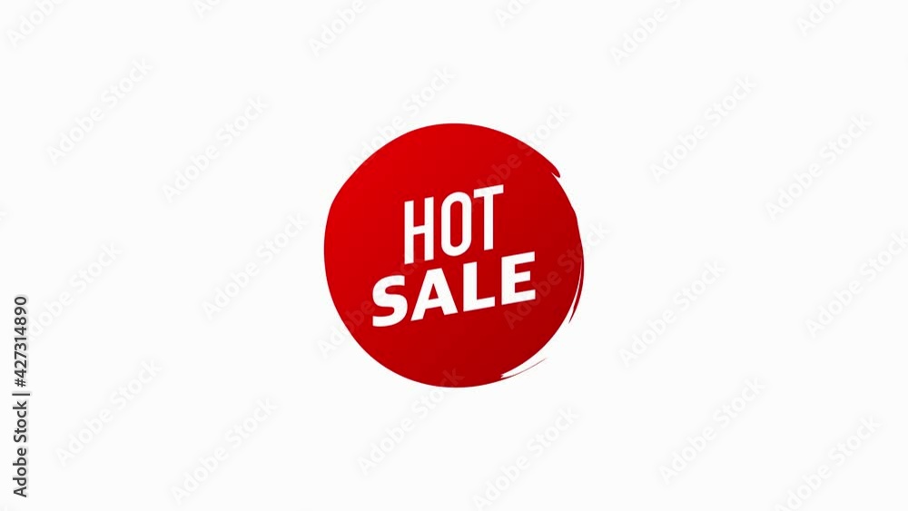 Circle textured hand drawn abstract of red color isolated on white background. Best price, mega discount, hot sale, Motion graphic. Circle textured hand drawn abstract of red color isolated on white background. Best price, mega discount, hot sale, Motion graphic.