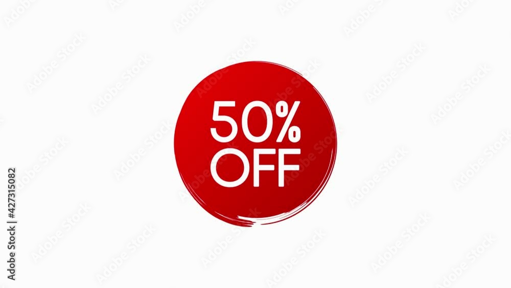Circle textured hand drawn abstract of red color isolated on white background. Best price, mega discount, hot sale, Motion graphic. Circle textured hand drawn abstract of red color isolated on white background. Best price, mega discount, hot sale, Motion graphic.