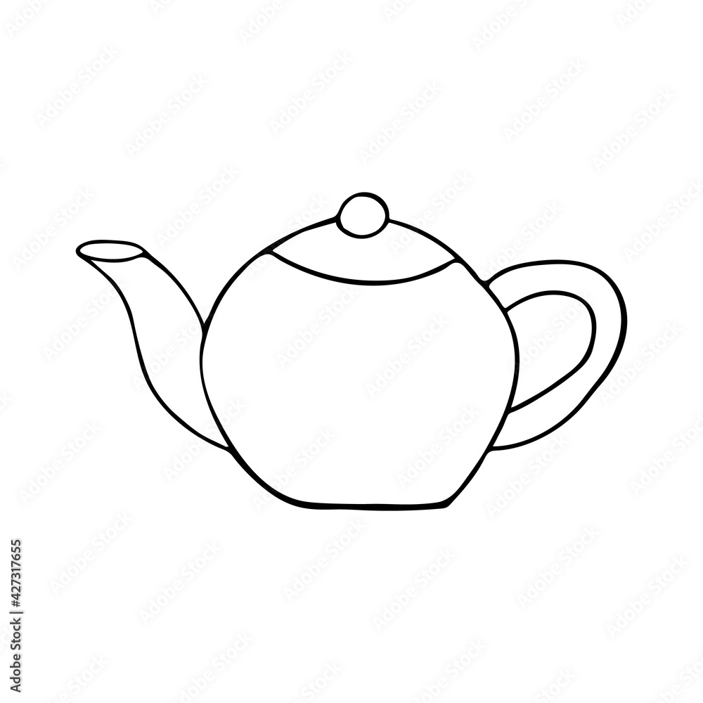 Hand drawn teapot illustration in vector . Doodle teapot illustration in vector. Hand drawn teapot icon in vector. Teapot icon Hand drawn teapot illustration in vector . Doodle teapot illustration in vector. Hand drawn teapot icon in vector. Teapot icon