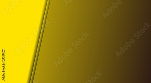Abstract yellow,background. Diagonal stripes in the corner. Modern laconic design. Minimalistic style.