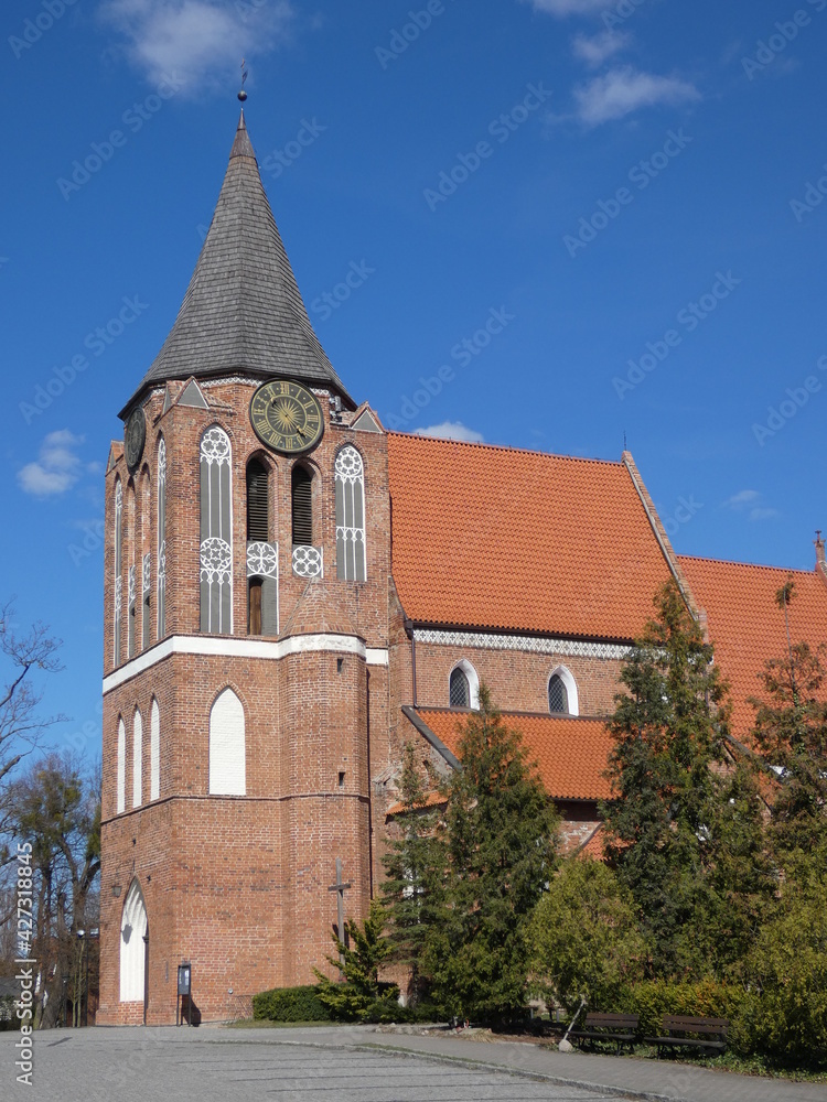 Church of the Elevation of the Holy Cross, Pruszcz Gdański, Pomorskie province, Poland Church of the Elevation of the Holy Cross, Pruszcz Gdański, Pomorskie province, Poland