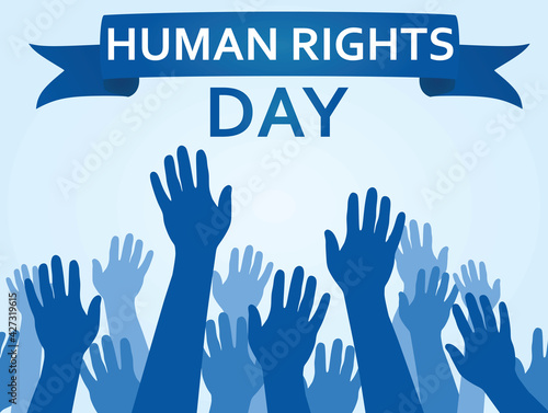 Human rights day. vector illustration