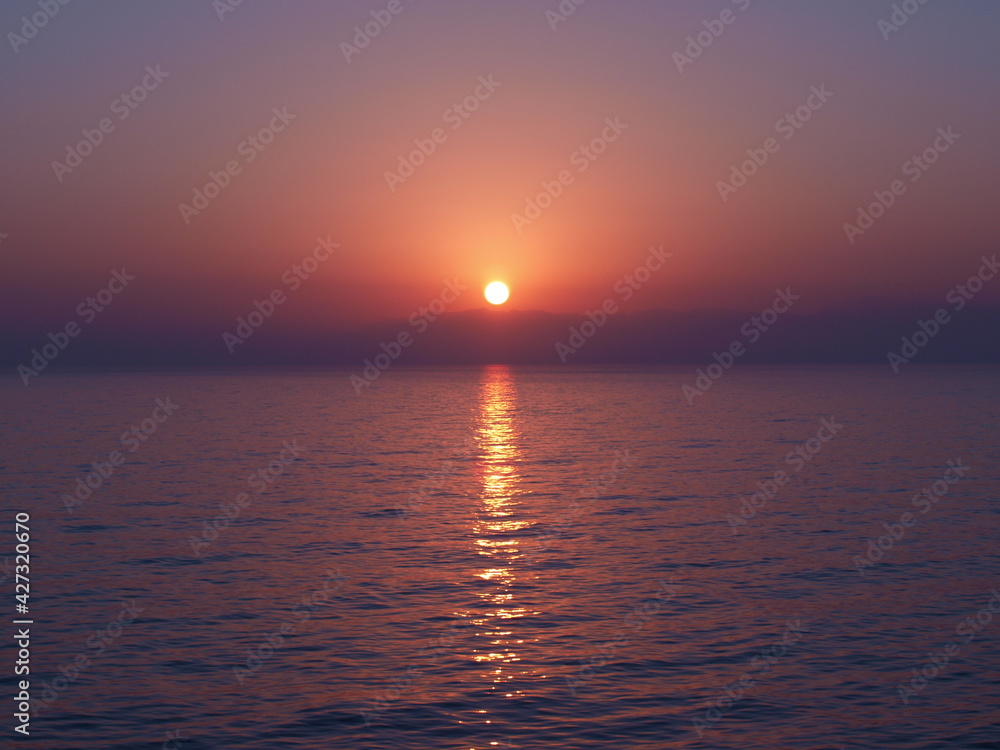 Obraz premium sunset at sea