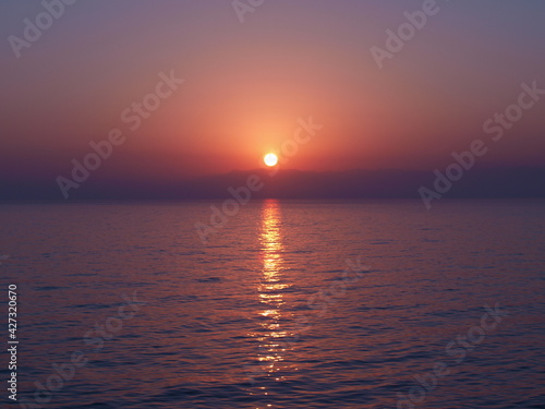 sunset at sea