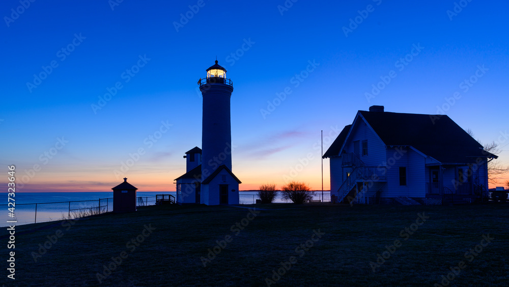 Sunset at Tibbets Point Lighthouse Sunset at Tibbets Point Lighthouse