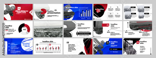Vector slides for presentation. You can be edited by Adobe Illustrator. Powerpoint presentation can also be done for this. Easy to edit and you can replace your own photos and color as well as text.