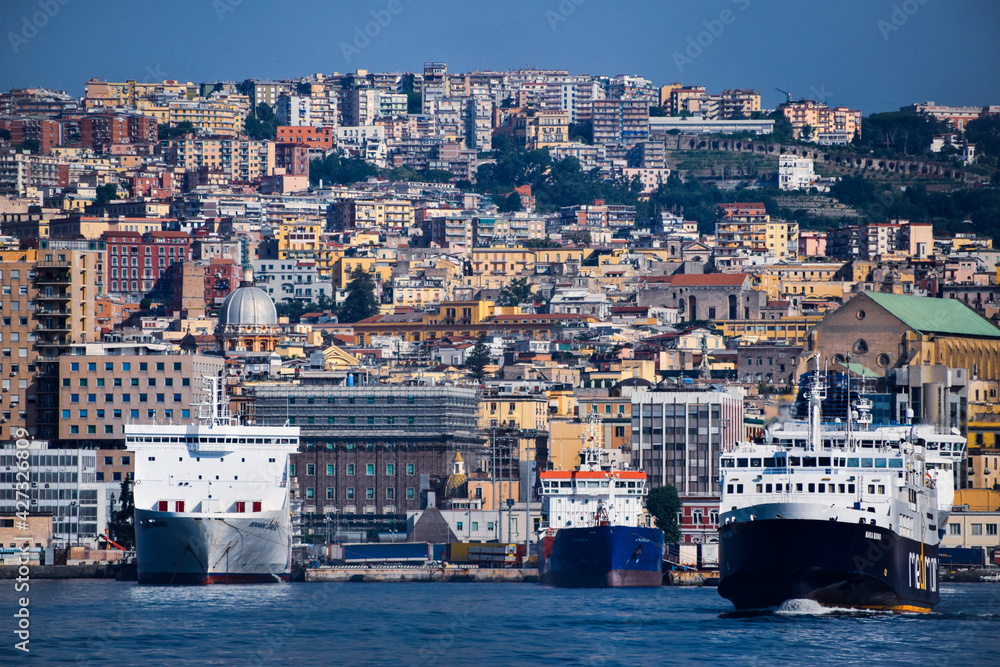 View to Naples, Italy