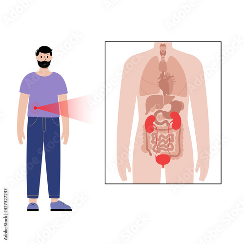 Pain in male body