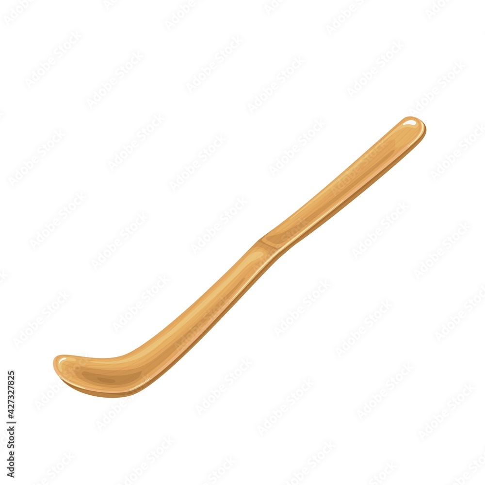 Matcha tea bambolkz o spoon vector illustration. Chashaku used during the tea ceremony in Japan Matcha tea bambolkz o spoon vector illustration. Chashaku used during the tea ceremony in Japan