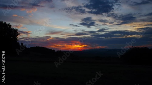 Wallpaper Mural sunset in Bavaria, Rhön, germany Torontodigital.ca