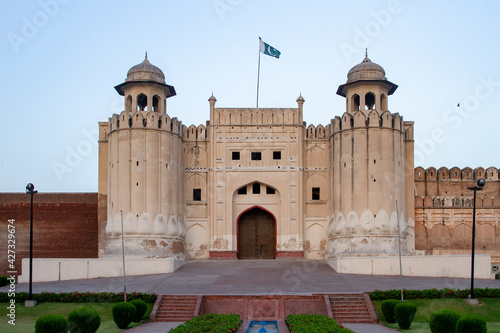 Lahore, Punjab, Pakistan. April 10, 2021. Lahore Fort at the heart of Lahore.